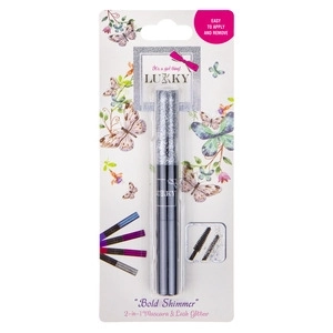 Lukky 2-i-1 mascara og glitter til vipper, sort