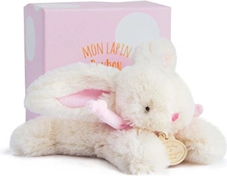 Doudou plysbamse kanin lyserød 16 cm