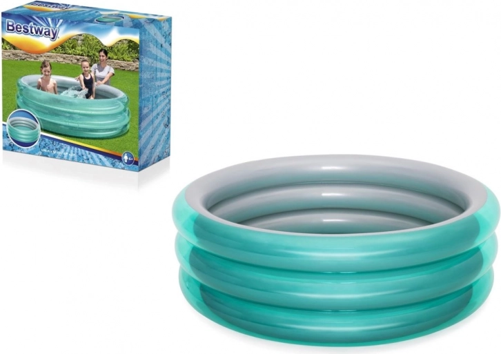 Oppustelig metallisk pool 1,7 m x 53 cm