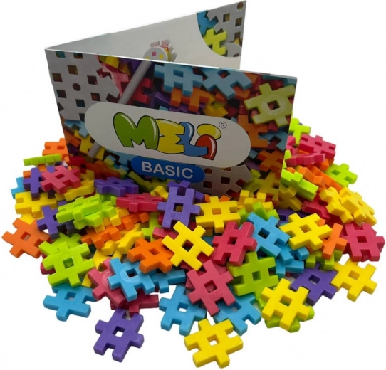 200 farverige dele til uendelig byggeleg