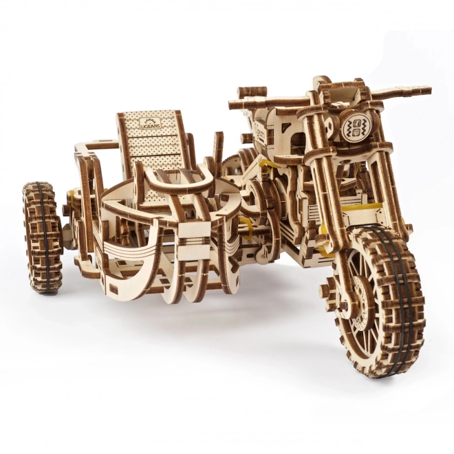 Ugears 3D puslespil Motorcykel med sidevogn 380 stykker