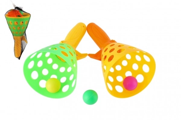 Fang boldleg 2stk plast 19cm + 3 bolde i net