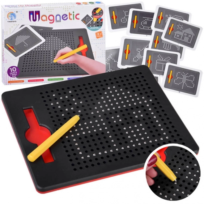 Kreativt tavle med magnetiske kugler