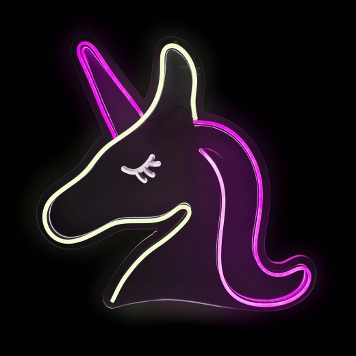 2Kids Toys LED neonlampe enhjørning lyserød/hvid