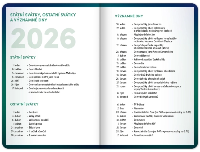 Skolekalender Grøn 2025–2026