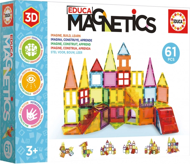 EDUCA Magnetisk byggesæt Magnetics 61 dele