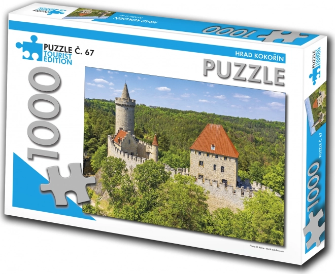 Turistisk Puslespil Hrad Kokořín 1000 Stykker