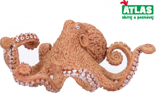 Håndmalet blækspruttefigur 10,5 cm