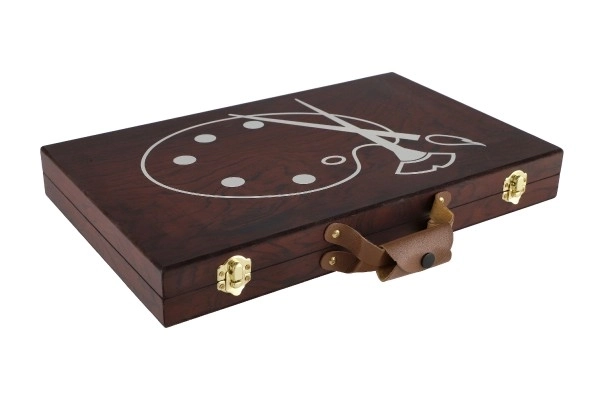Malersæt Art box i træ-kuffert - 79 dele