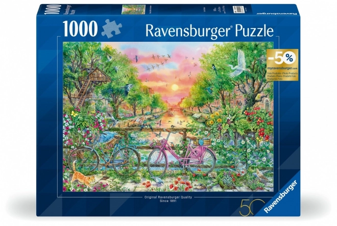 RAVENSBURGER Puslespil Kvarter i Amsterdam 1000 brikker