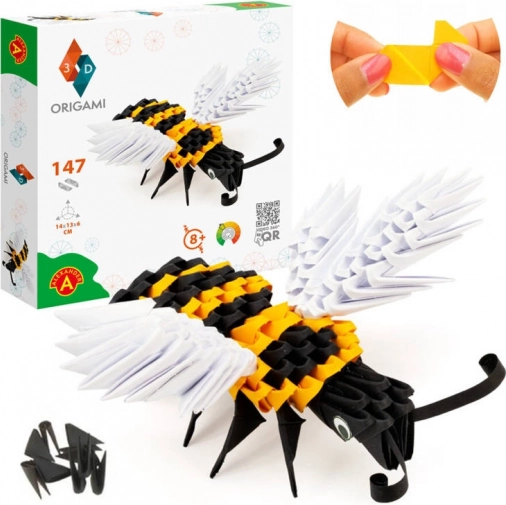 Alexander 3D origami bi – kreativt sæt til børn 8+