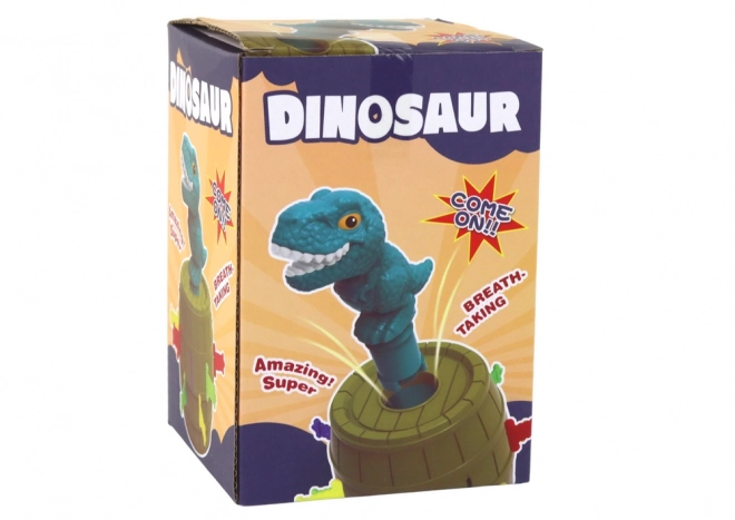 Arcade pop-up-spil Dinosaur i tønde