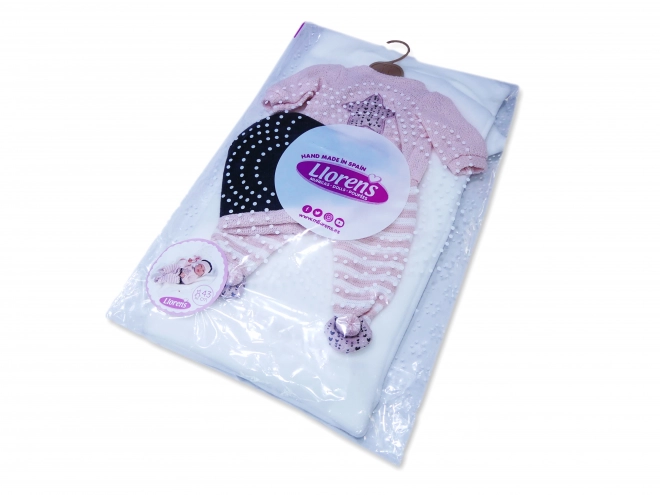 Llorens M843-26 tøj til dukken baby NEW BORN størrelse 43-44 cm