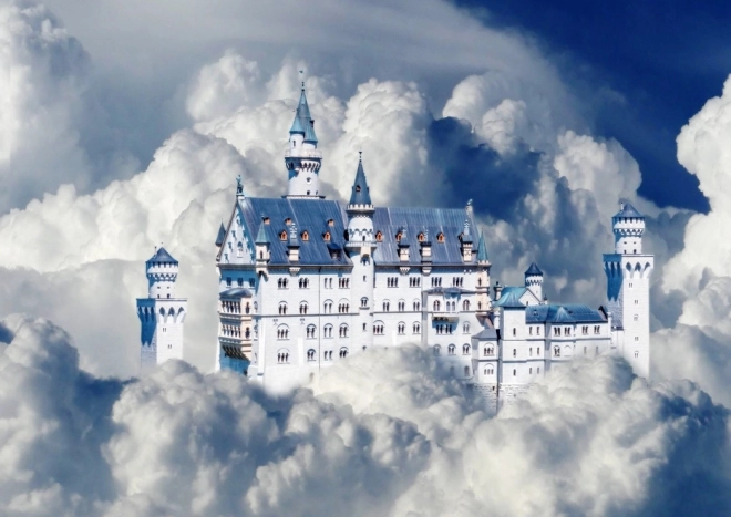 Bluebird puslespil Neuschwanstein-slottet i skyerne, 500 brikker