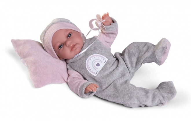 Antonio Juan 70363 TONETA - realistisk babydukke med særlig bevægelsesfunktion og blødt stoflegeme - 34 cm
