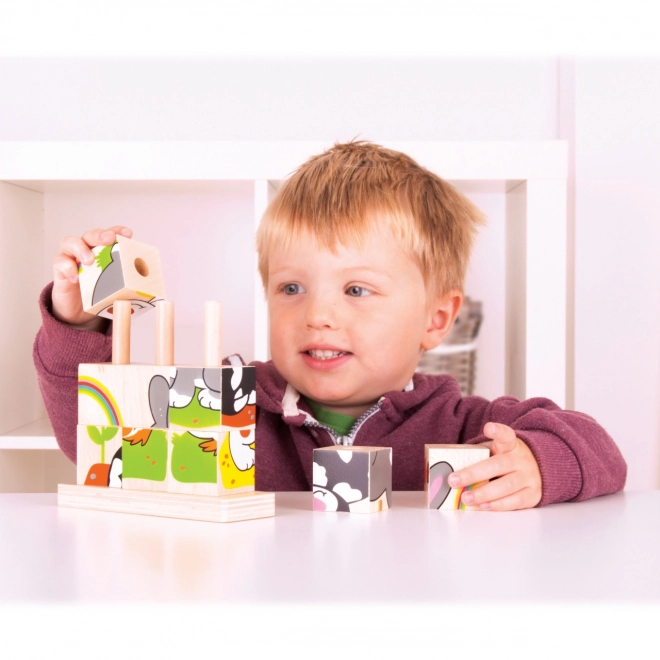 Bigjigs Baby Stableklodser Dyr