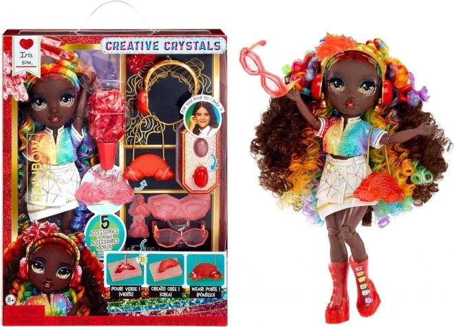 Rainbow High Creative Crystals dukke Iris Bow