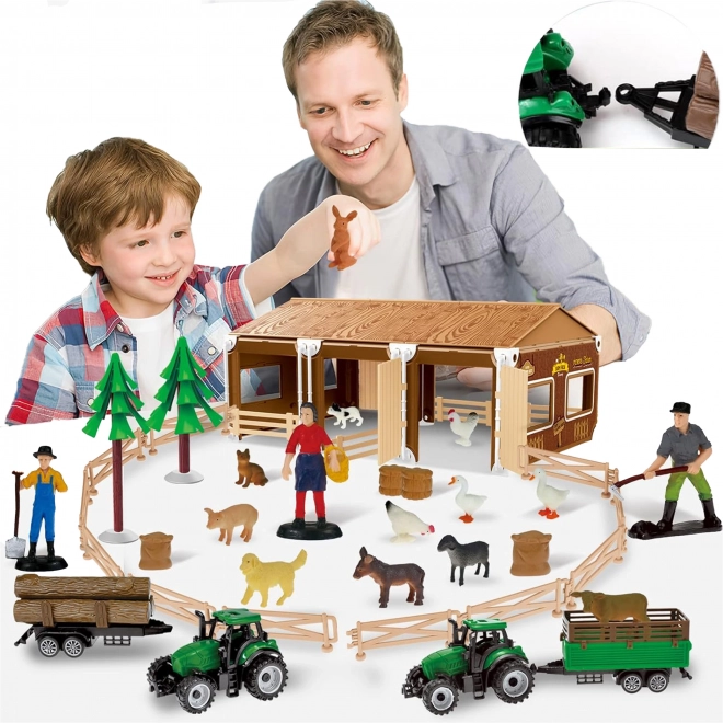 Lille bonde XL figurer gård