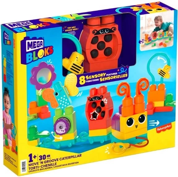 Konstruktionssæt Mega Bloks Larve i Bevægelse