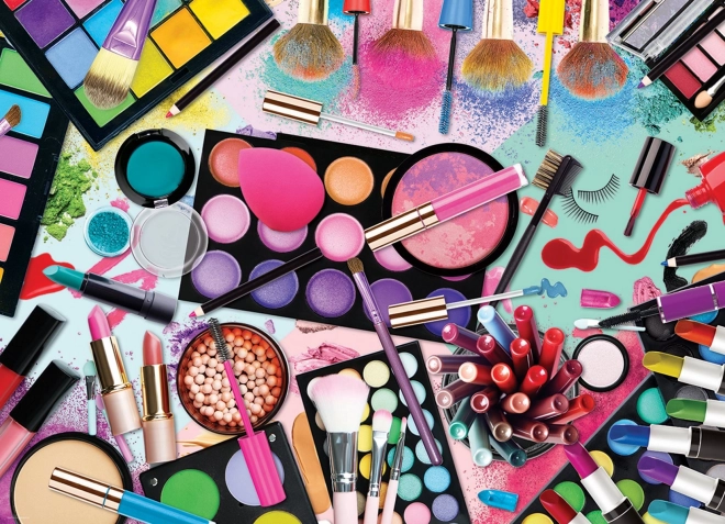 Puslespil Palet af farver: Makeup 1000 brikker