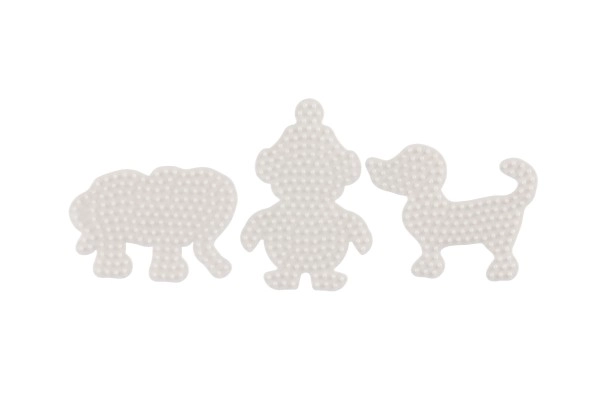 Underlag til strygeperler Hama MIDI elefant, pingvin, hund plast 3 stk på kort 12x18x3cm