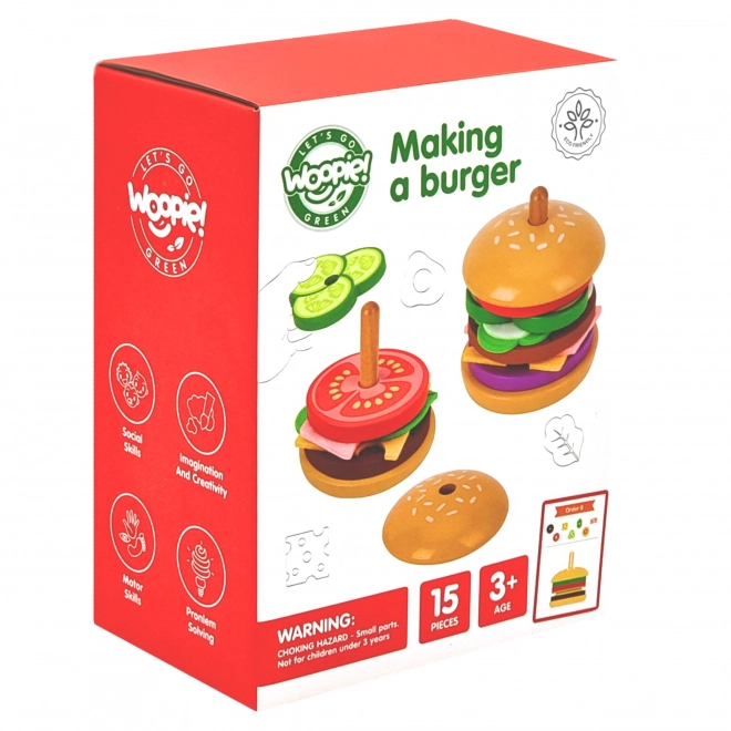 Træ Burgerrestaurant WOOPIE GREEN til børn