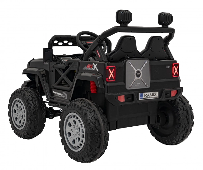 Børne elektrisk off-road bil sort