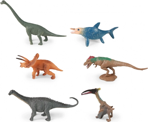 Sæt med dinosaurer i plastæske – 6 stk.