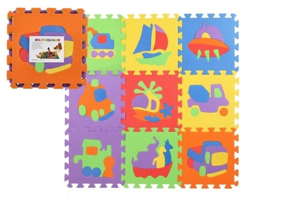 Skumpuslespil Transportmidler 29x29x1cm 10stk i folie