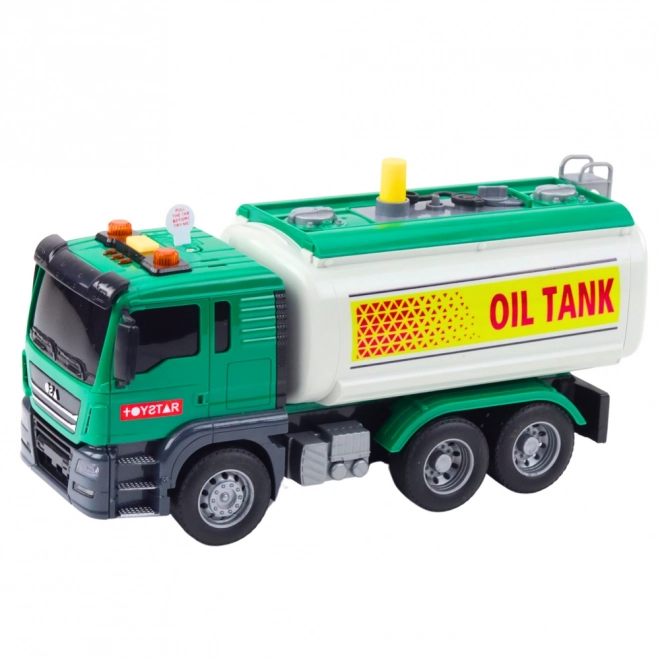Grøn tankvogn med vand, lys og lyde 1:14
