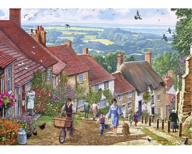 GIBSONS Puslespil Gold Hill, England 1000 brikker