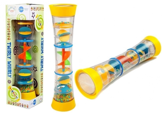 Farverig rullende rangle Twirly Whirly