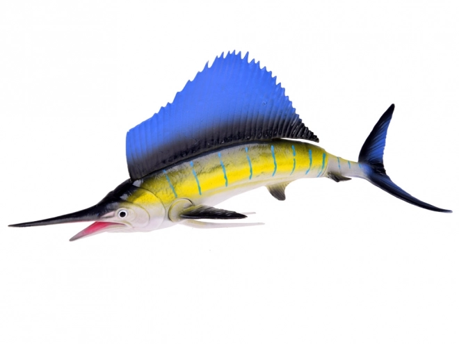 Sæt med havdyr - skildpadde, hummer, savfisk, krabbe og mere