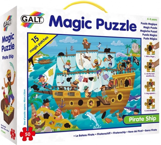 Magiske puslespil Piratskib for børn