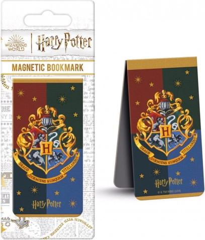 Harry Potter magnetisk bogmærke Hogwarts-våbenskjold