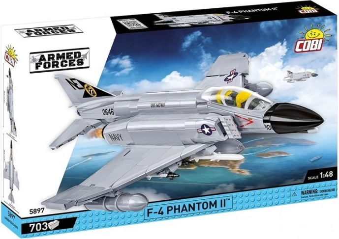 Byggesæt F-4 Phantom II med 703 dele i skala 1:48