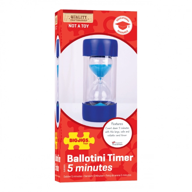 Bigjigs Toys Store Timeglas 5 Minutter
