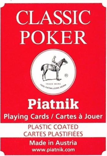 Klassiske poker- og bridgekort