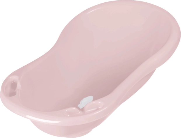 Babybadekar med prop Pure 84 cm – Nordisk rosa