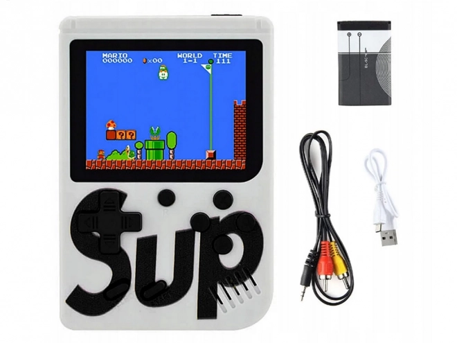Mini retro bærbar spillekonsol med 400 spil