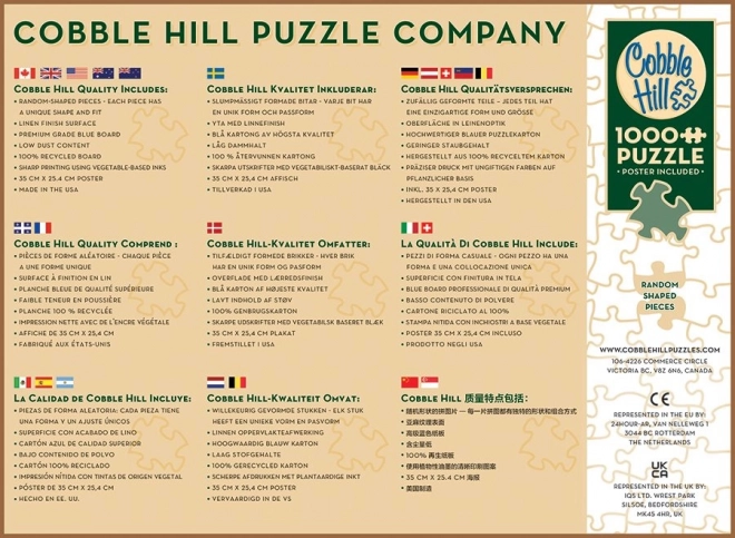 Puslespil Huse ved Havet COBBLE HILL 1000 Brikker