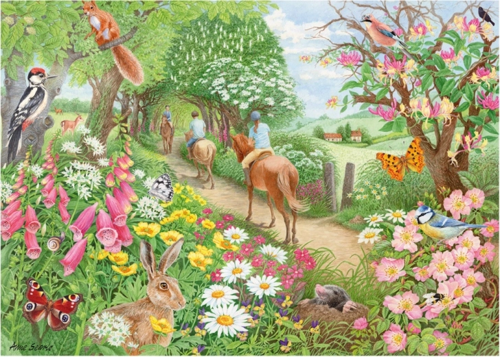 Fortryllende landlig scene