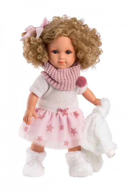 Llorens 53542 ELENA - realistisk dukke med blødt stofkrop - 35 cm