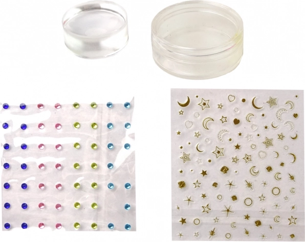 Stempling, stickers og rhinsten