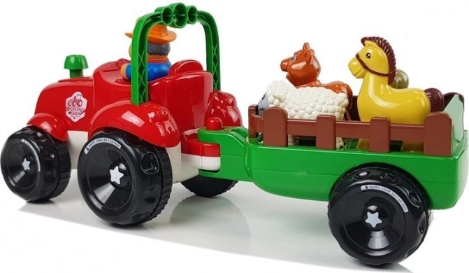 Trailer og fire søde dyr