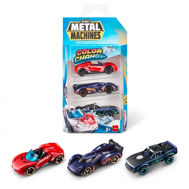 ZURU Metal Machines - Pakke med 3 biler der skifter farve