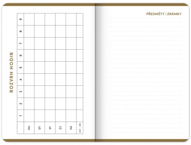 Studenterkalender Academia sort 2025-2026