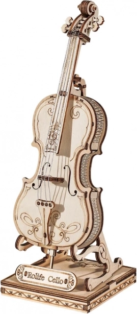 3D træpuslespil Cello fra Rolife