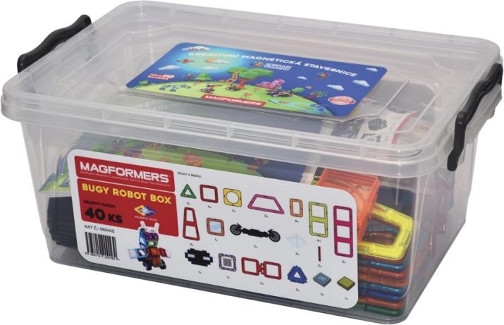Magnetisk byggesæt Magformers Buggy Robot Box 40 dele