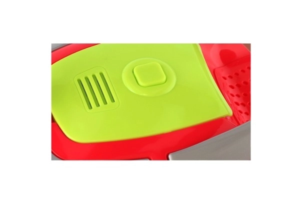 Støvsuger plast 18x25cm med batteri og lyd i kasse 29x17x23cm 24m+